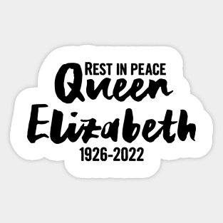 RIP Queen Elizabeth, Rest in peace Queen Elizabeth II Sticker